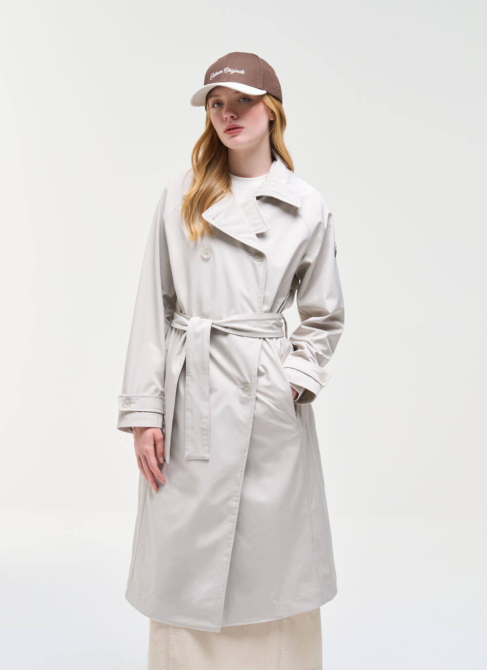 Long waterproof trench coat image number 1