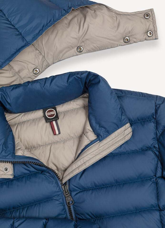 Sporty down jacket with detachable hood image number 6