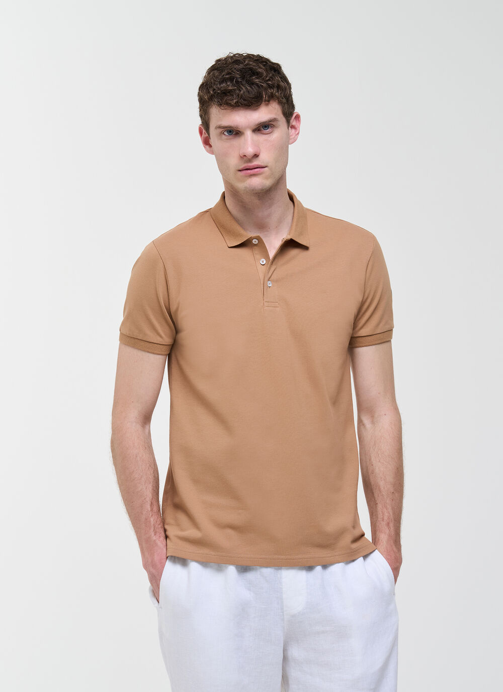 Poloshirt aus Stretch-Pikee image number 0