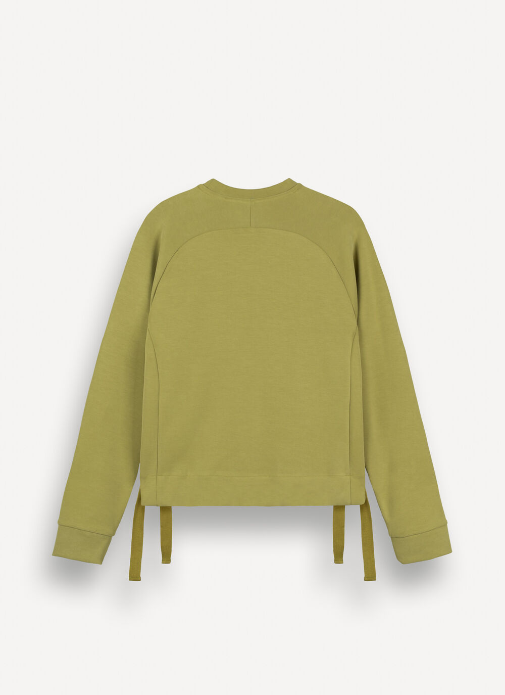 Crew-neck sweatshirt with drawstring  image number 5