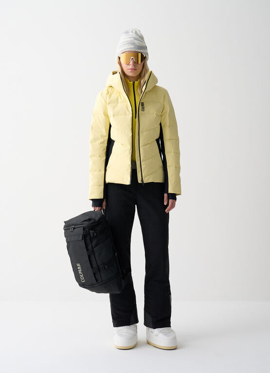 Shaping padded ski jacket