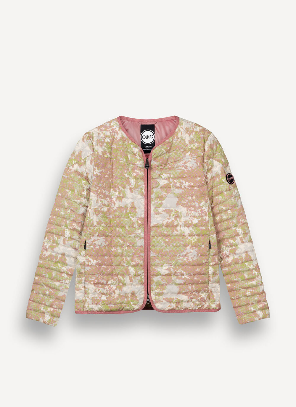 Pixelated camouflage down jacket image number 4