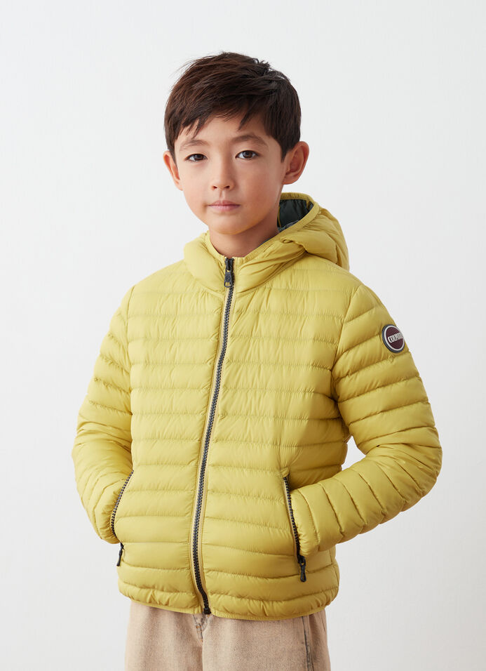 Autumn down jacket with hood image number 0