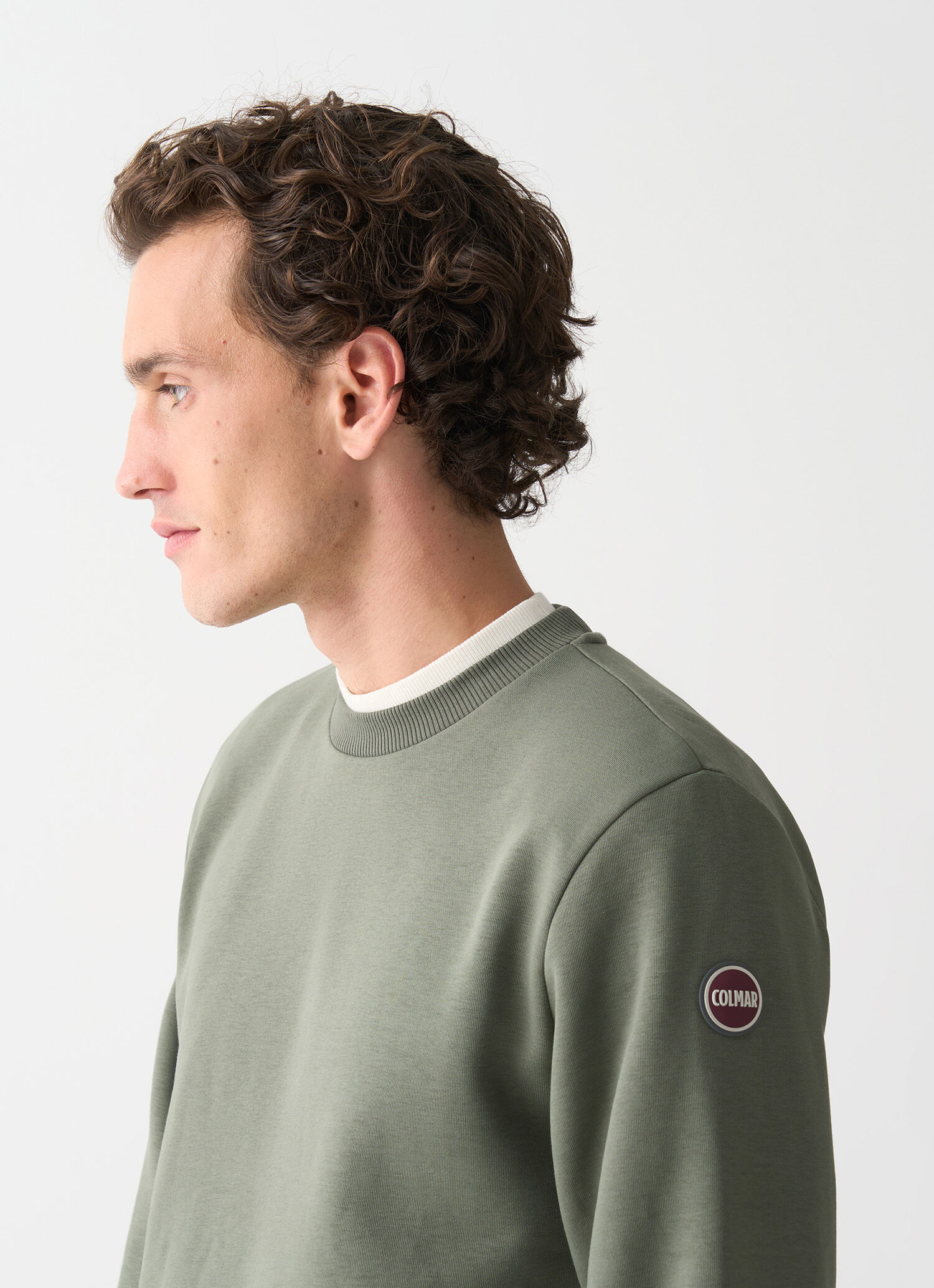 COLMAR 売れ筋商品|||コルマール パーカー・スウェットシャツ アウター レディース Sweatshirts Green Cotton crew-neck sweatshirt - UNDERWOOD GREEN | Colmar