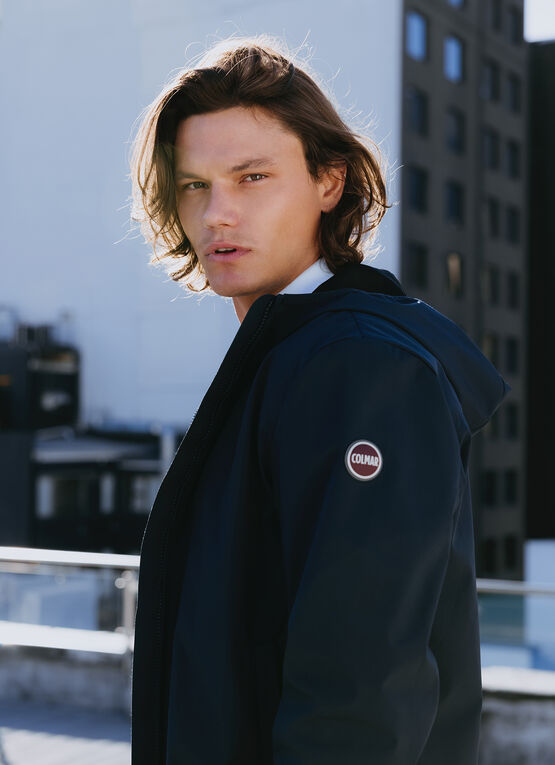 Softshell hooded jacket