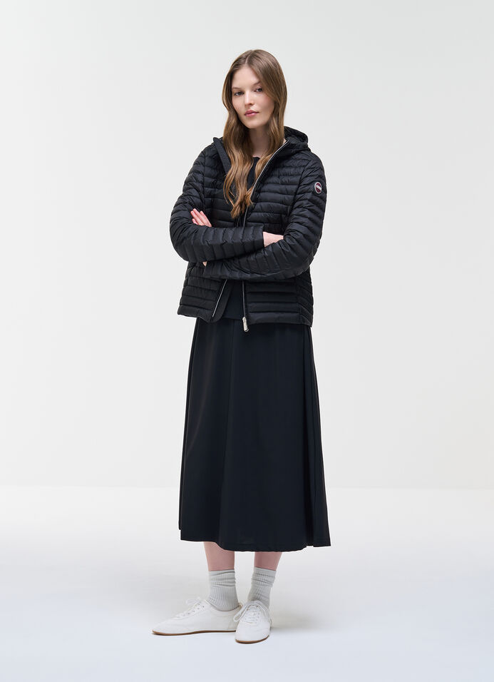 Light down jacket with hood