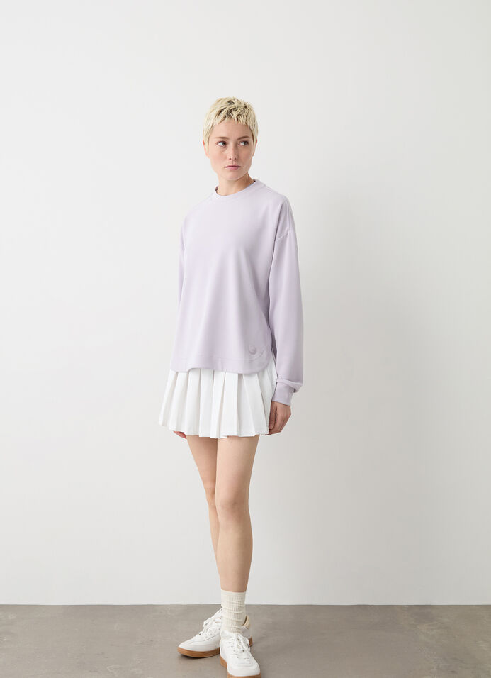 Sweatshirt with rounded hem image number 1