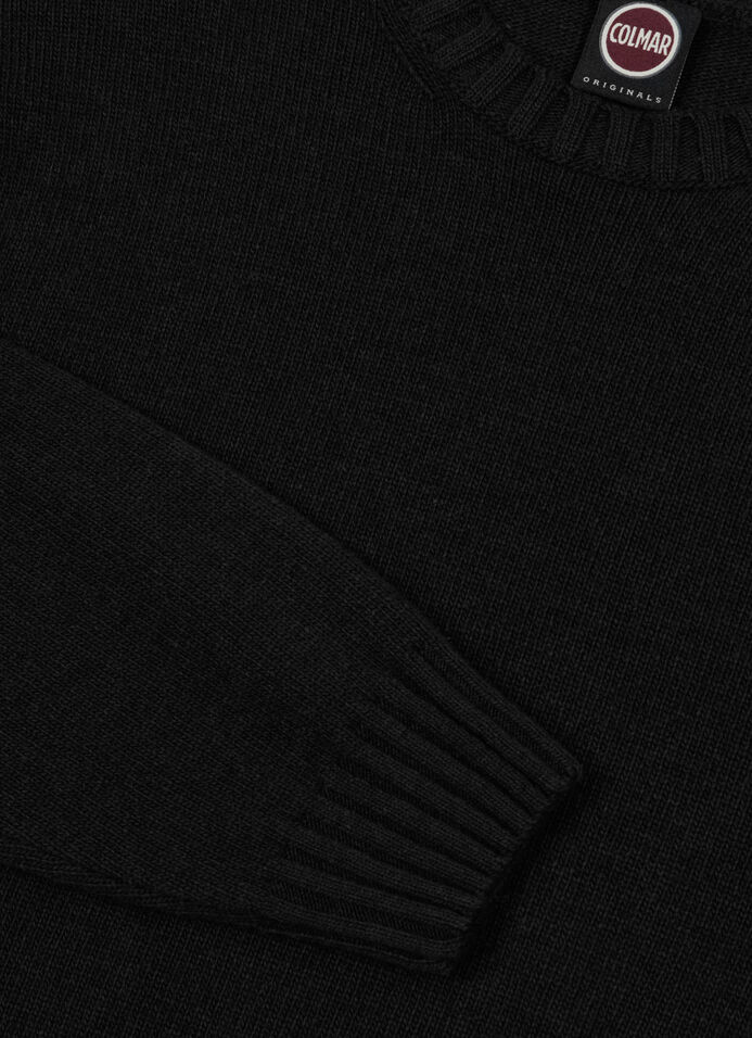 Branded wool pullover image number 6