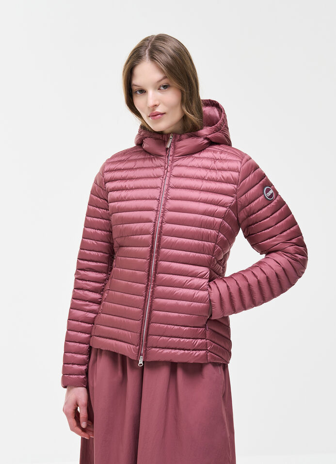 Light down jacket with hood