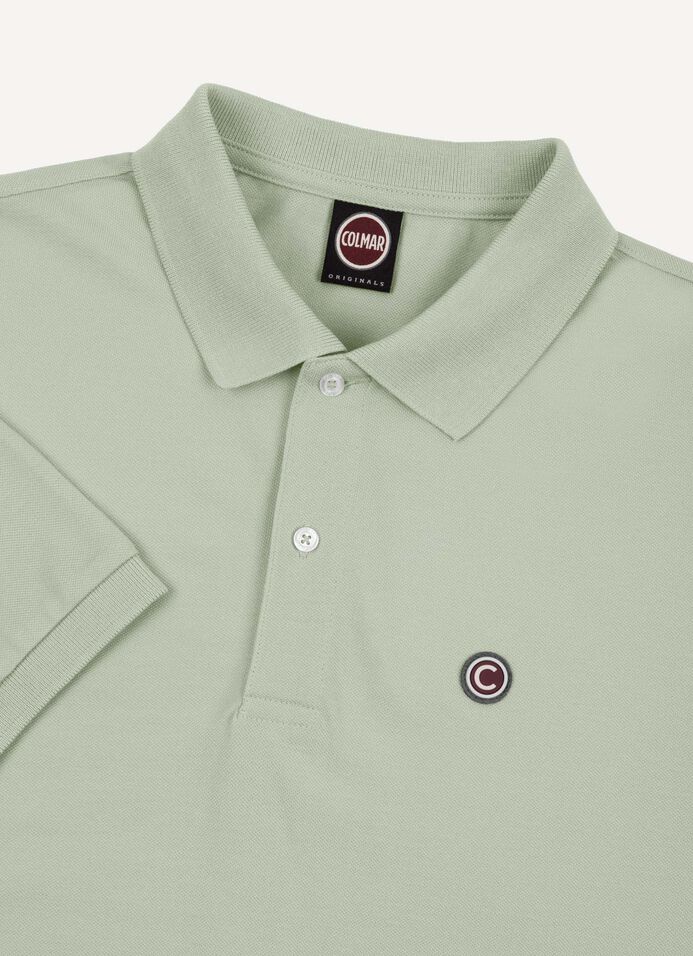 Poloshirt aus Piqué mit gerippten Kanten image number 6