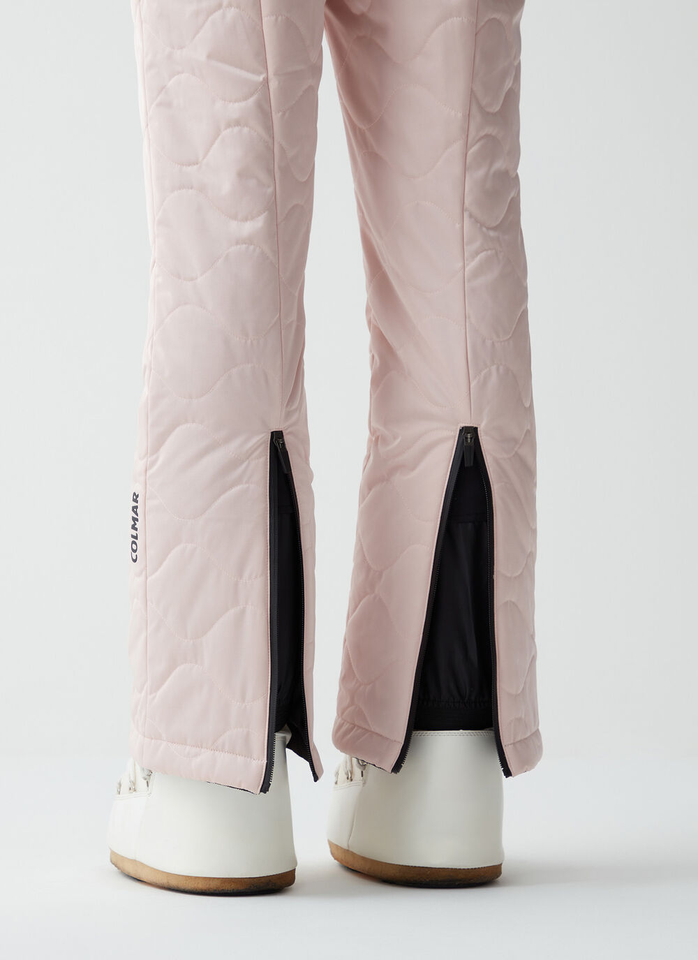 Padded satin salopettes image number 1