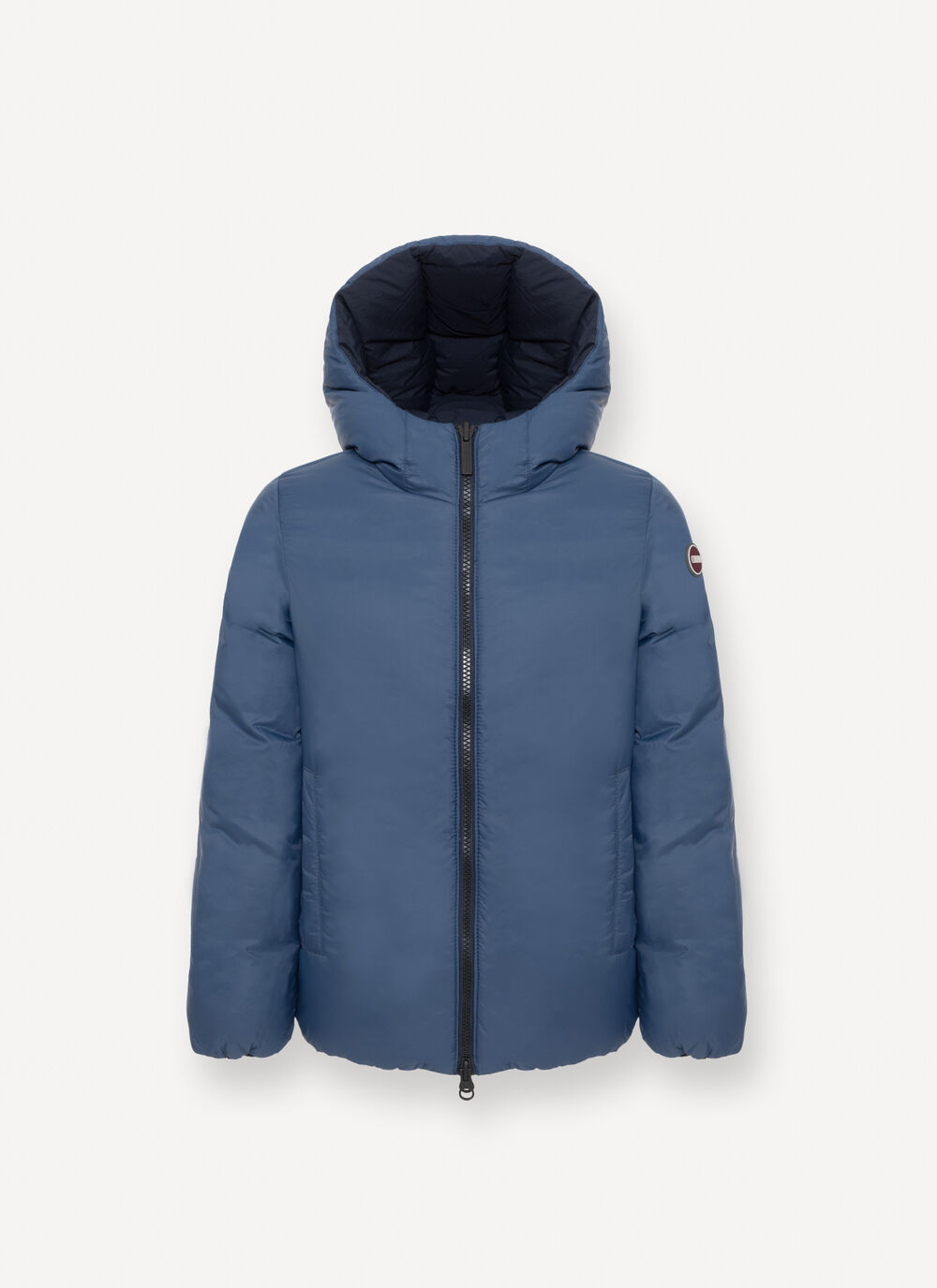 Reversible hooded quilted jacket image number 5