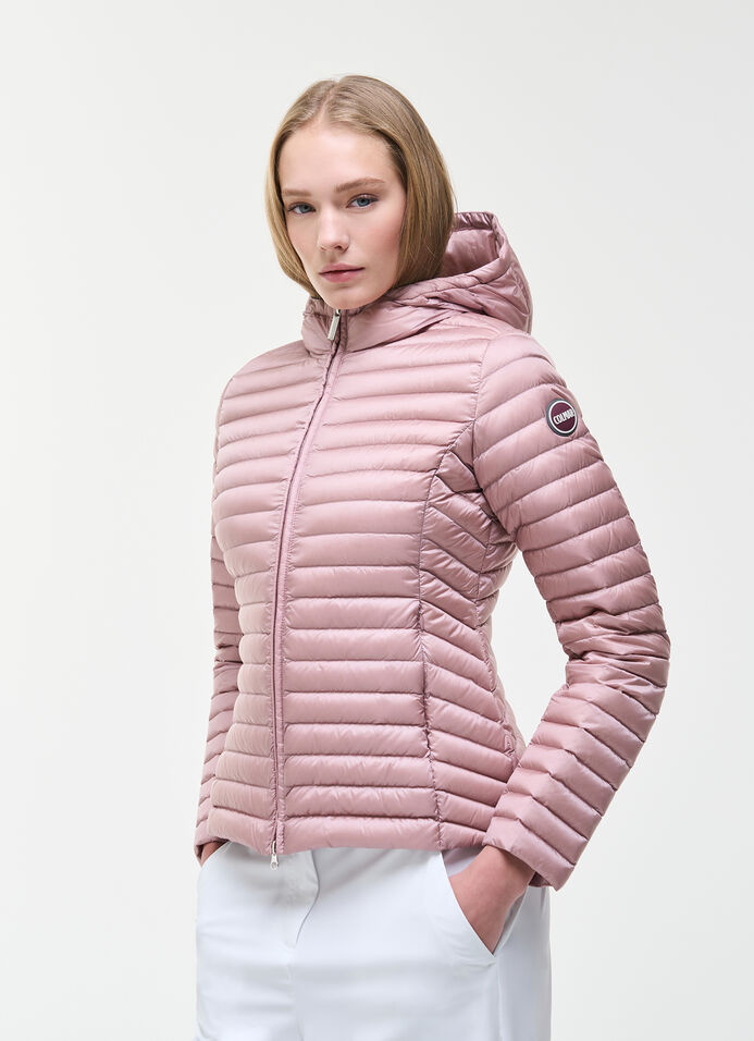 Light down jacket with hood