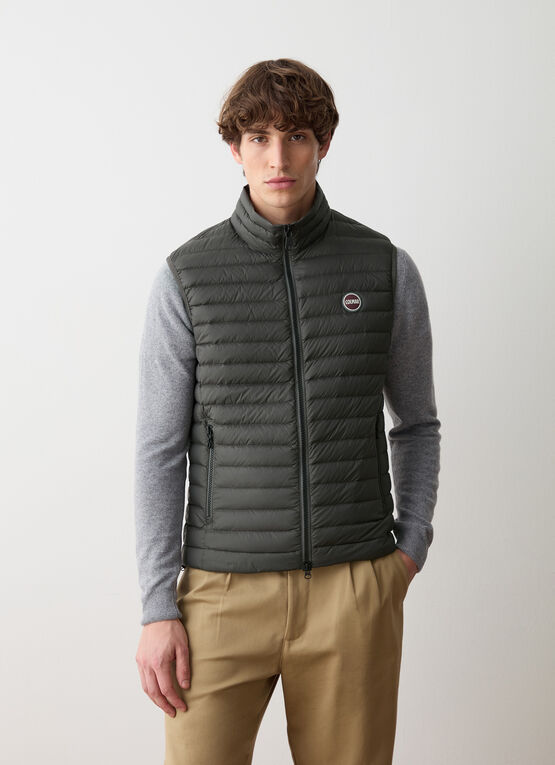 Quilted down vest