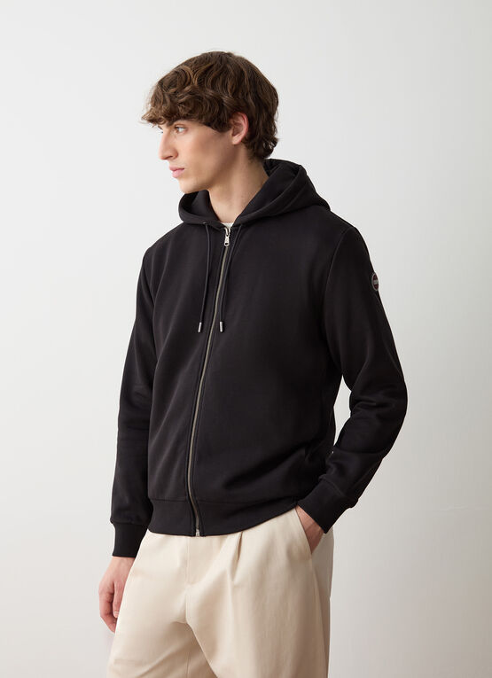 Felpa con cappuccio e zip