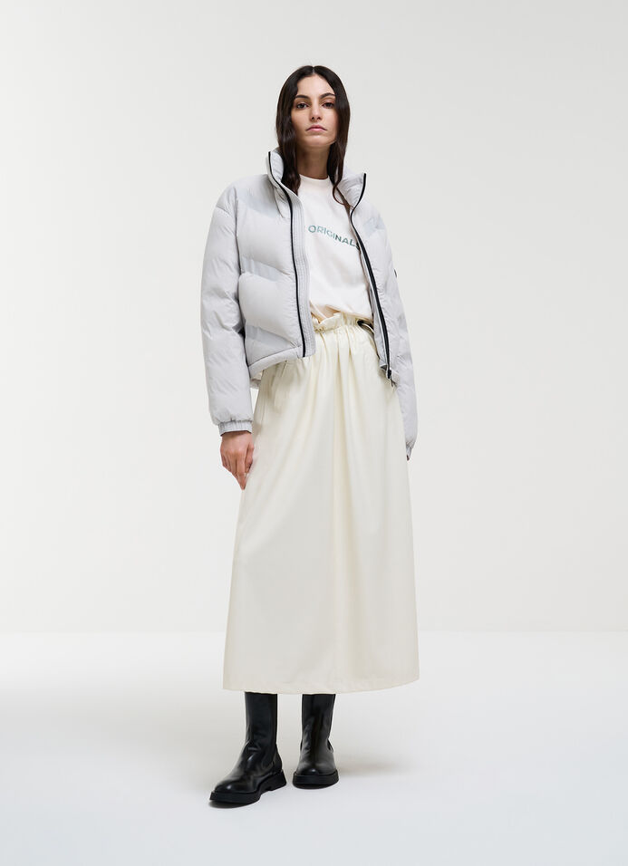 Piumino opaco dal design diagonale  image number 0