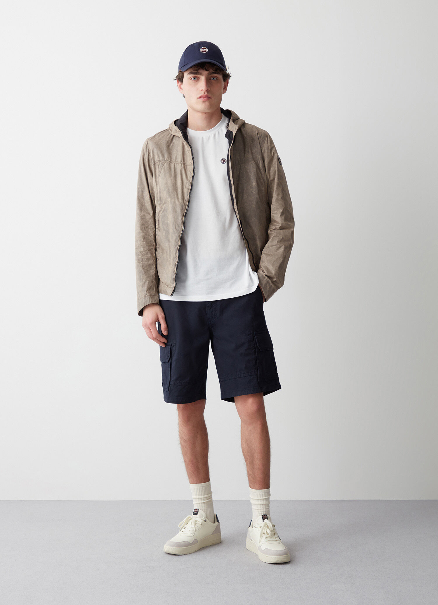 Blue cotton shorts shop