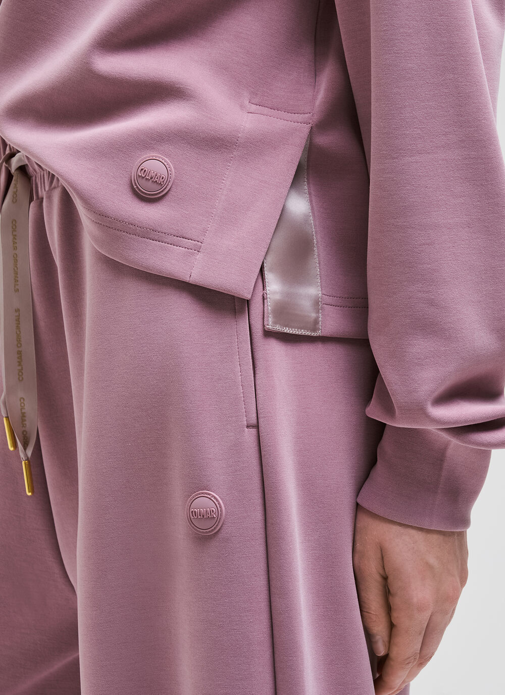 Cropped cotton modal T-shirt image number 2