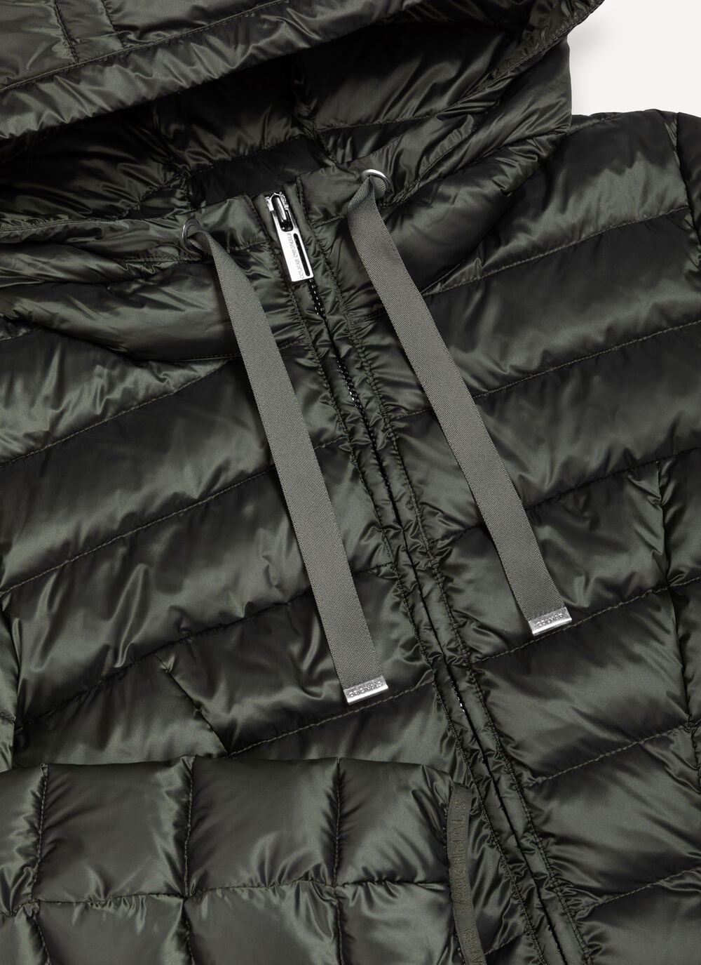 Fitted down jacket with hood image number 6