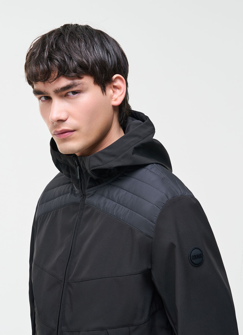 Bi-material wad-padded jacket image number 2