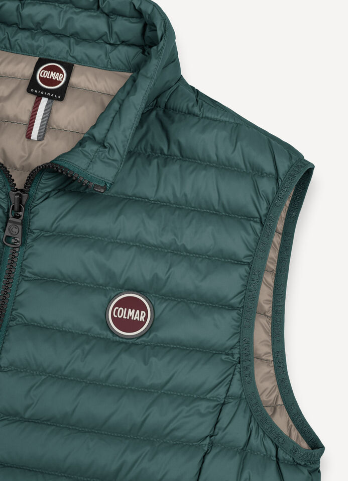 Quilted down vest image number 6