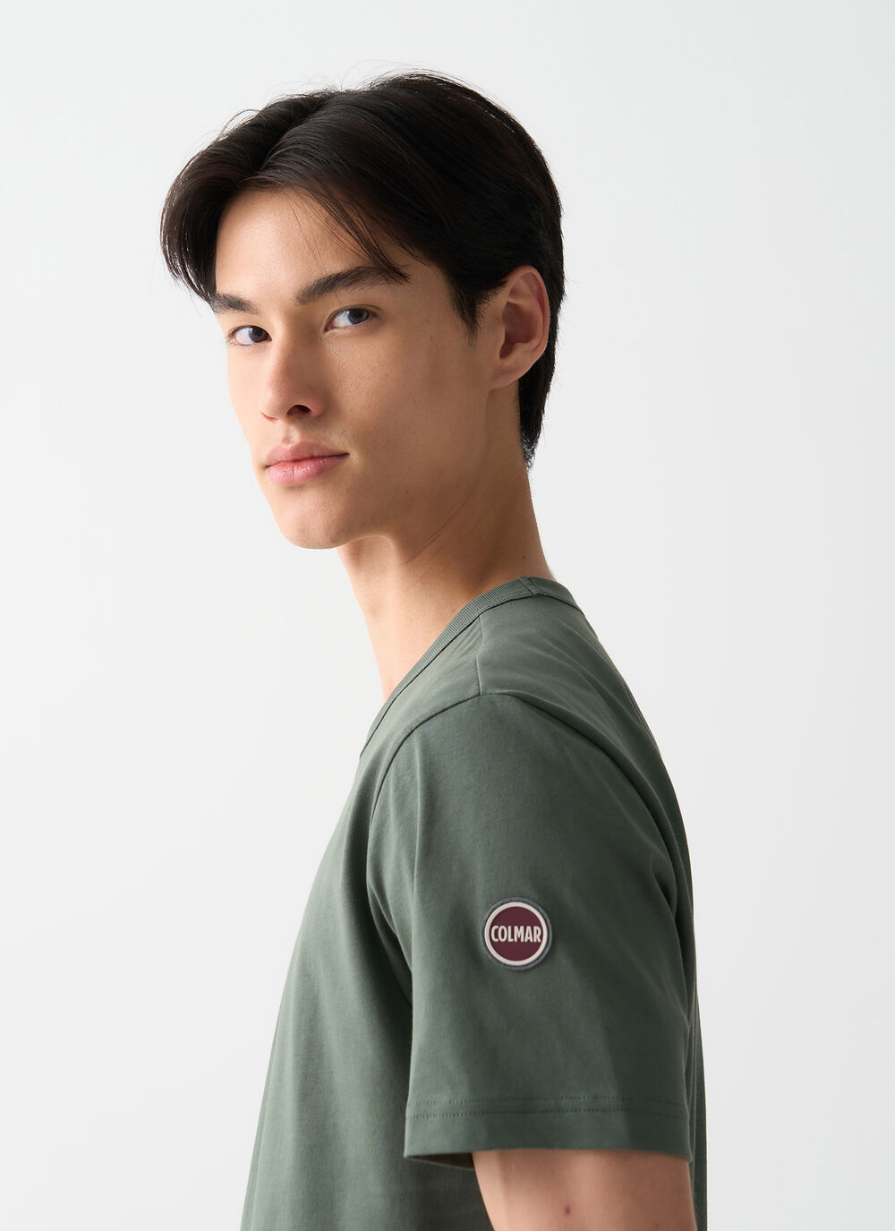Cotton round-neck T-shirt image number 1