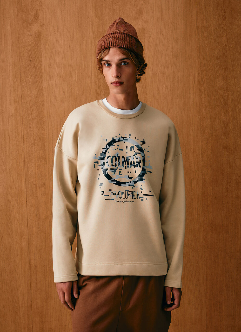 Crew-neck sweatshirt with logo image number 1