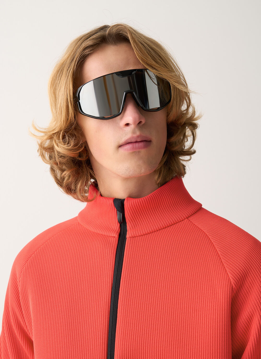 Knit fleece ski sweatshirt image number 2