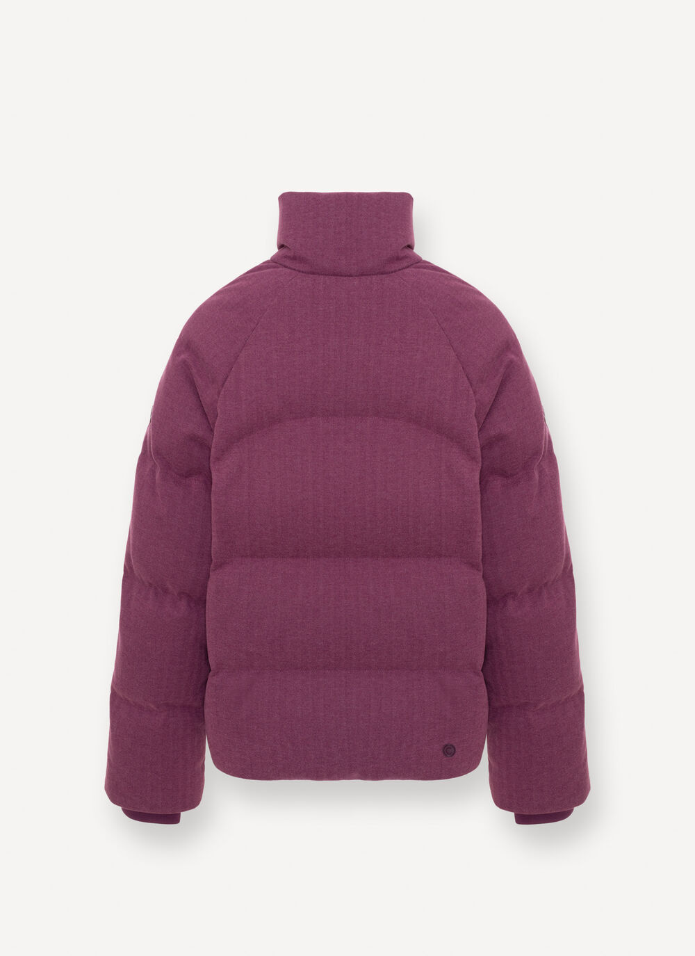 Down jacket with chevron design  image number 5