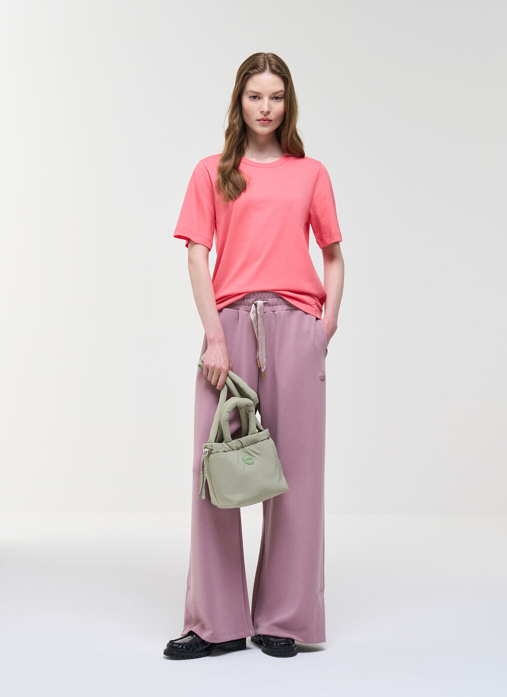 T-shirt girocollo in cotone image number 1