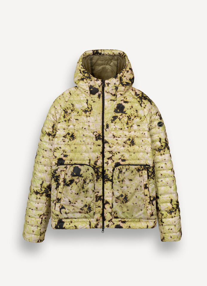 Pixelated camouflage down jacket image number 4