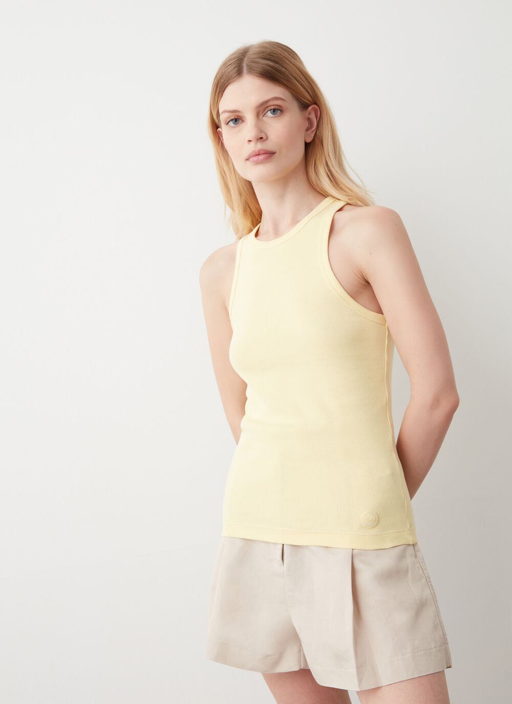 Ribbed vest top image number 0