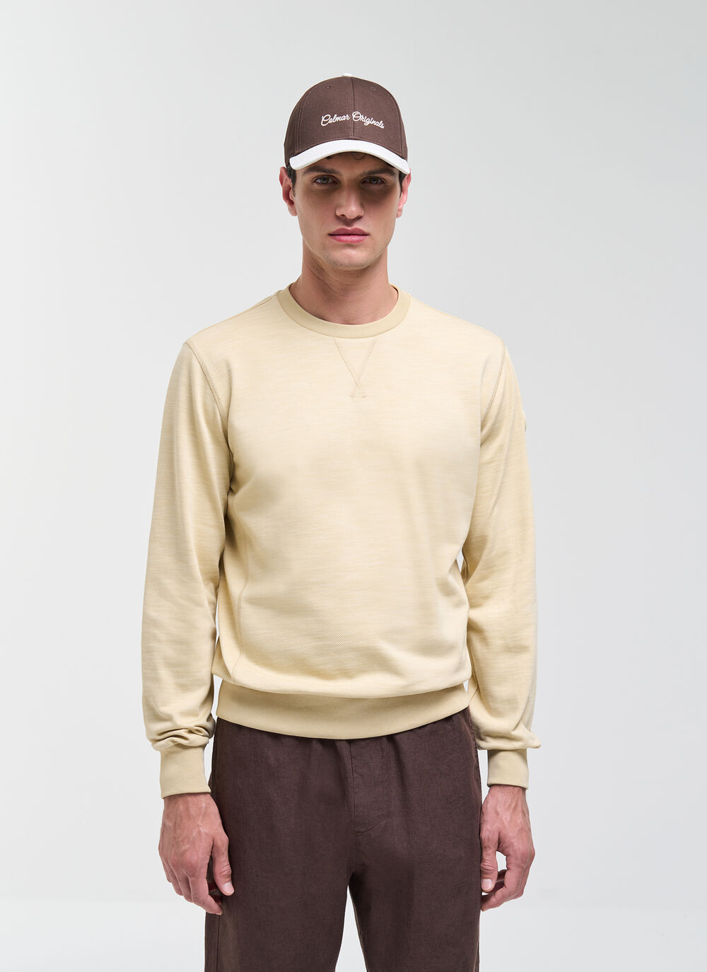 Crewneck sweatshirt with flame effect image number 0