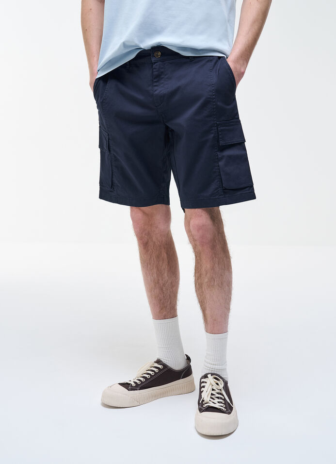 Cotton bermuda cargo shorts