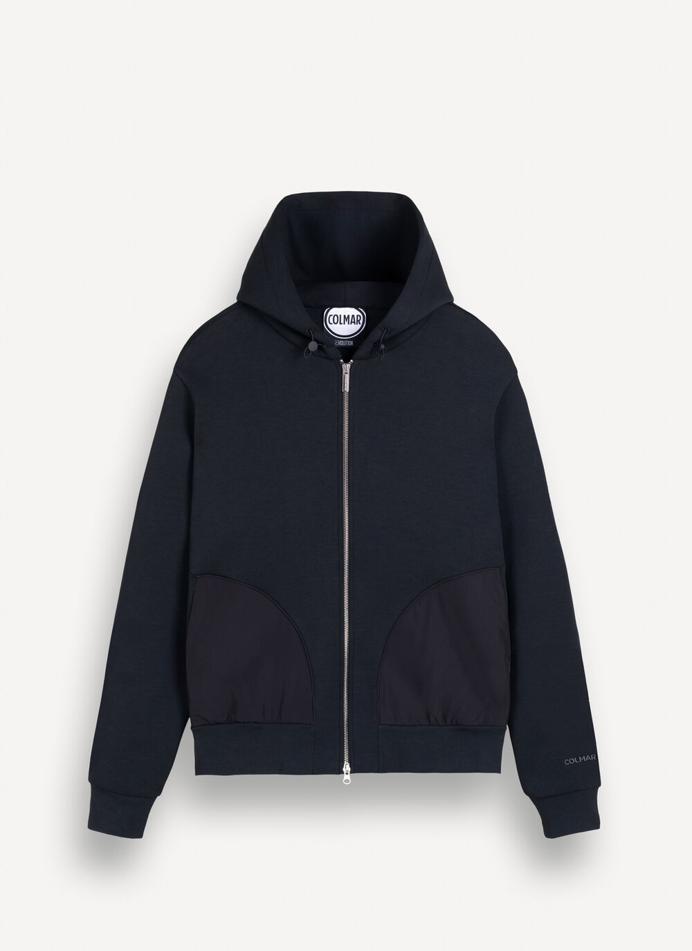 Hooded sweatshirt with nylon inserts image number 4