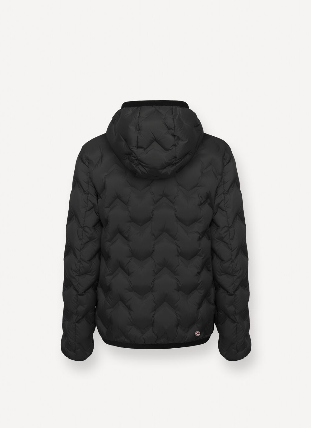 Short down jacket with seamless design image number 5