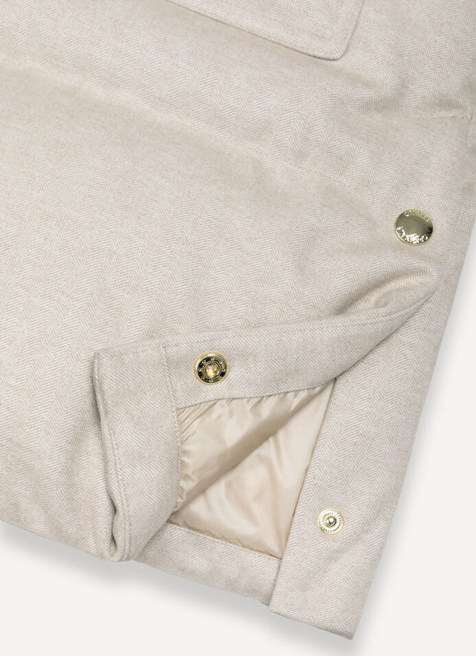 Daunenmantel mit Chevron-Muster  image number 6