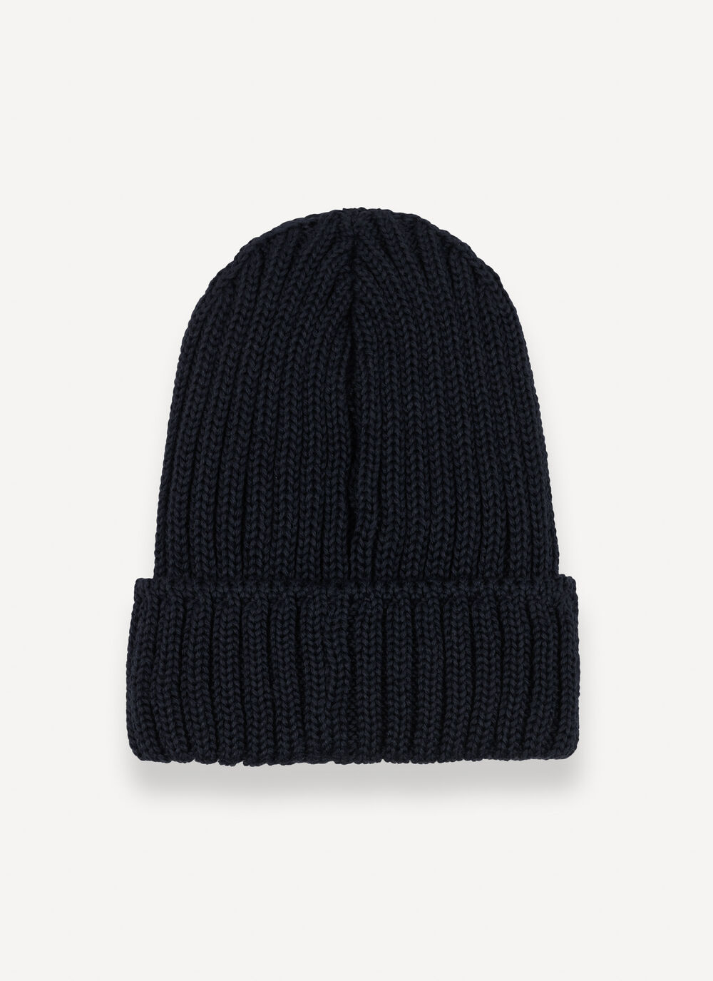 Unisex rib-knit hat with turn-up image number 3