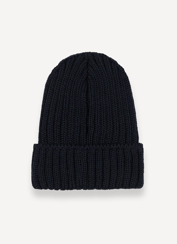 Unisex rib-knit hat with turn-up image number 3
