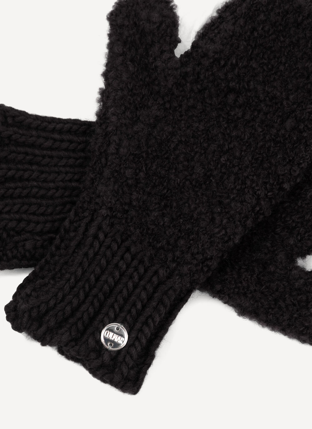 Boucl&eacute; yarn mittens image number 2