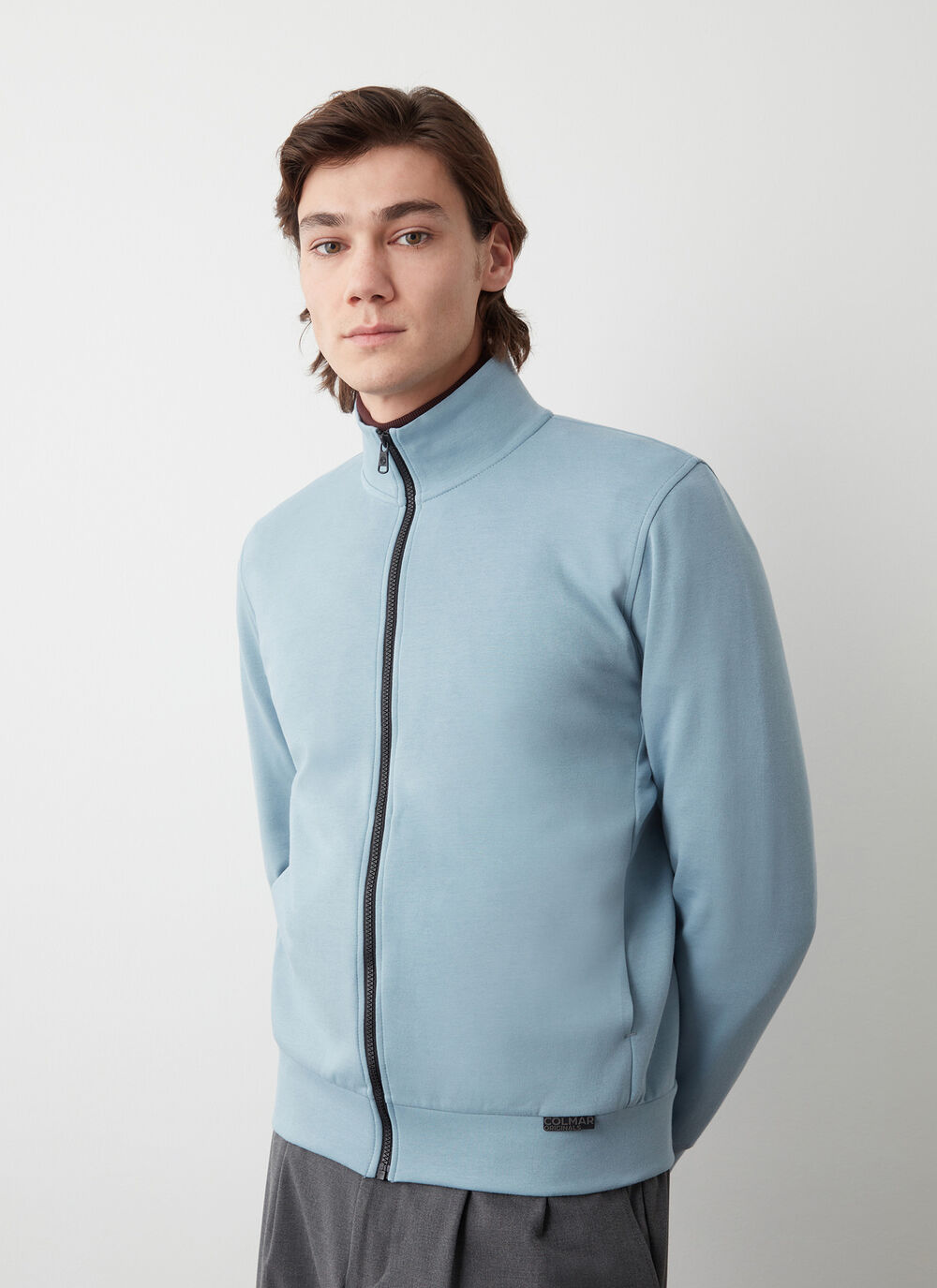 Stretch zip-up sweatshirt image number 2