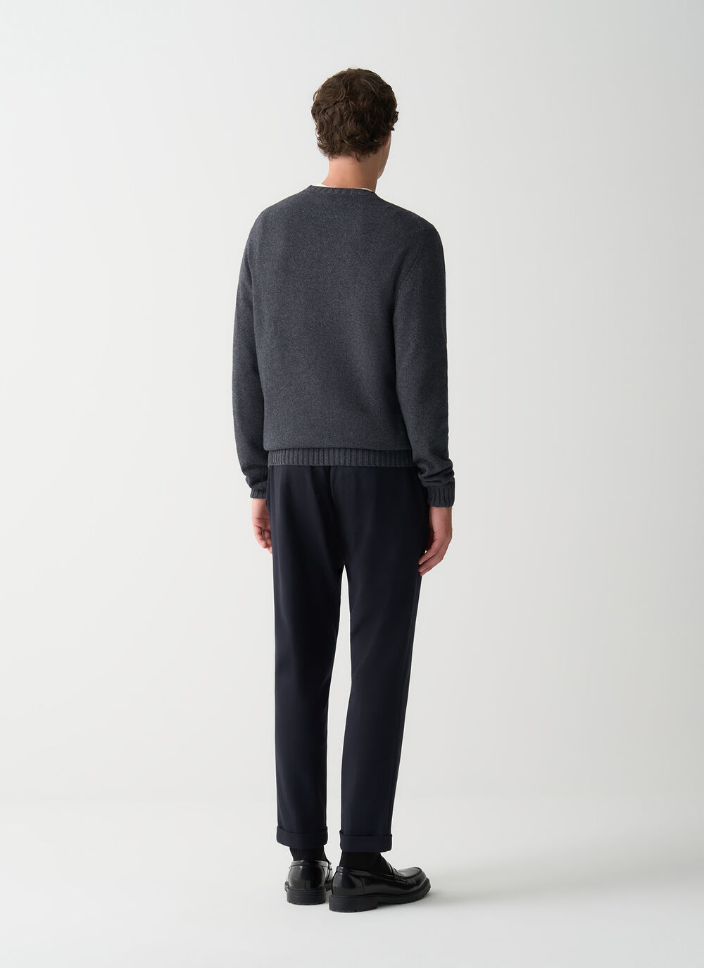 Branded wool pullover image number 3