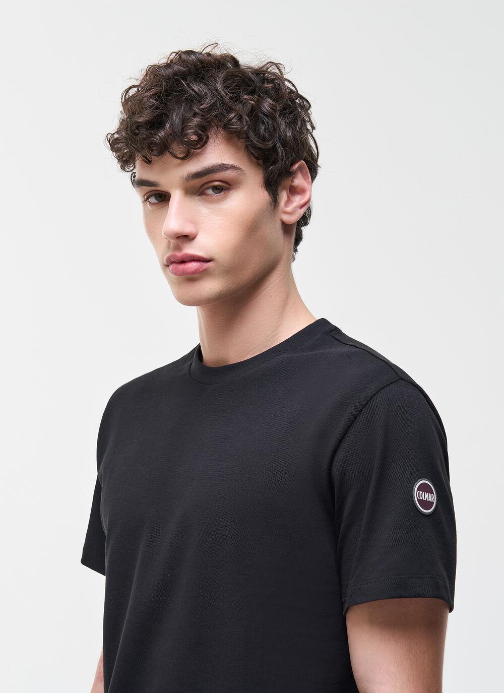 T-Shirt mit Logo aus Baumwollpikee image number 2