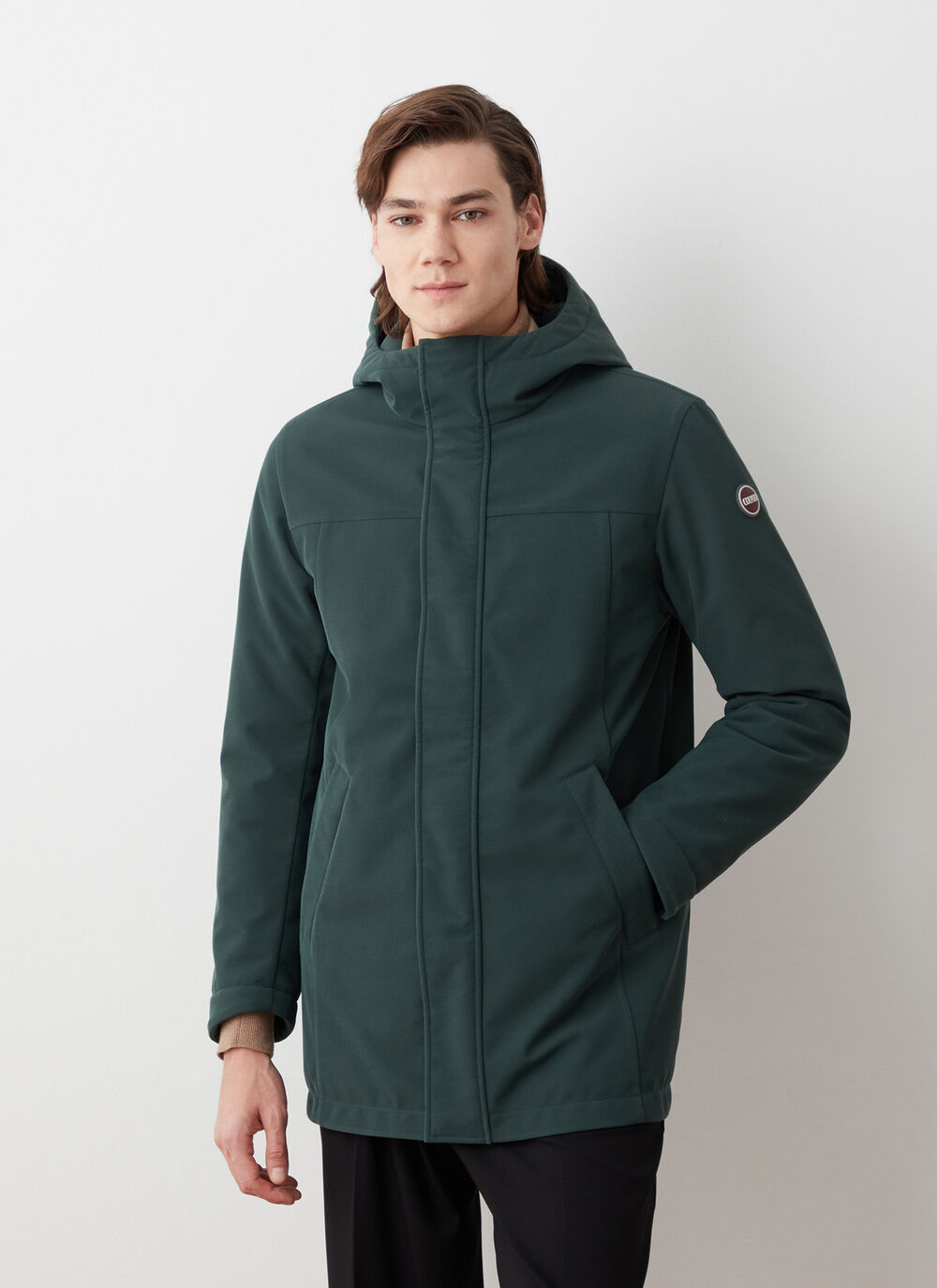 Long waterproof padded jacket image number 2