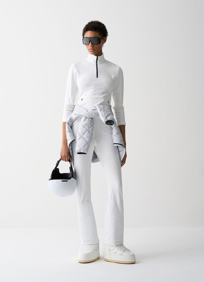 Half-zip jacquard fleece ski fleece image number 0