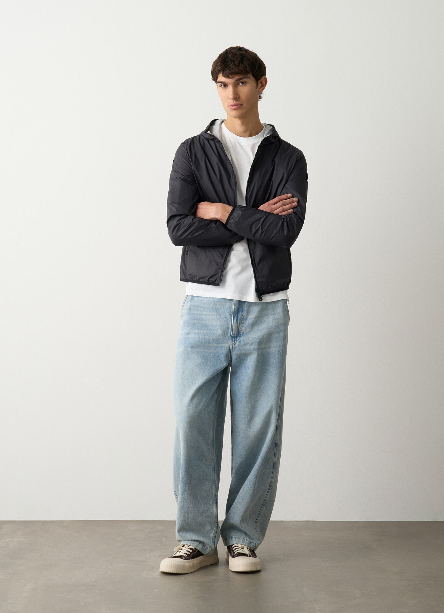 Reversible two-tone jacket - BLACK - ICE GREY | Colmar