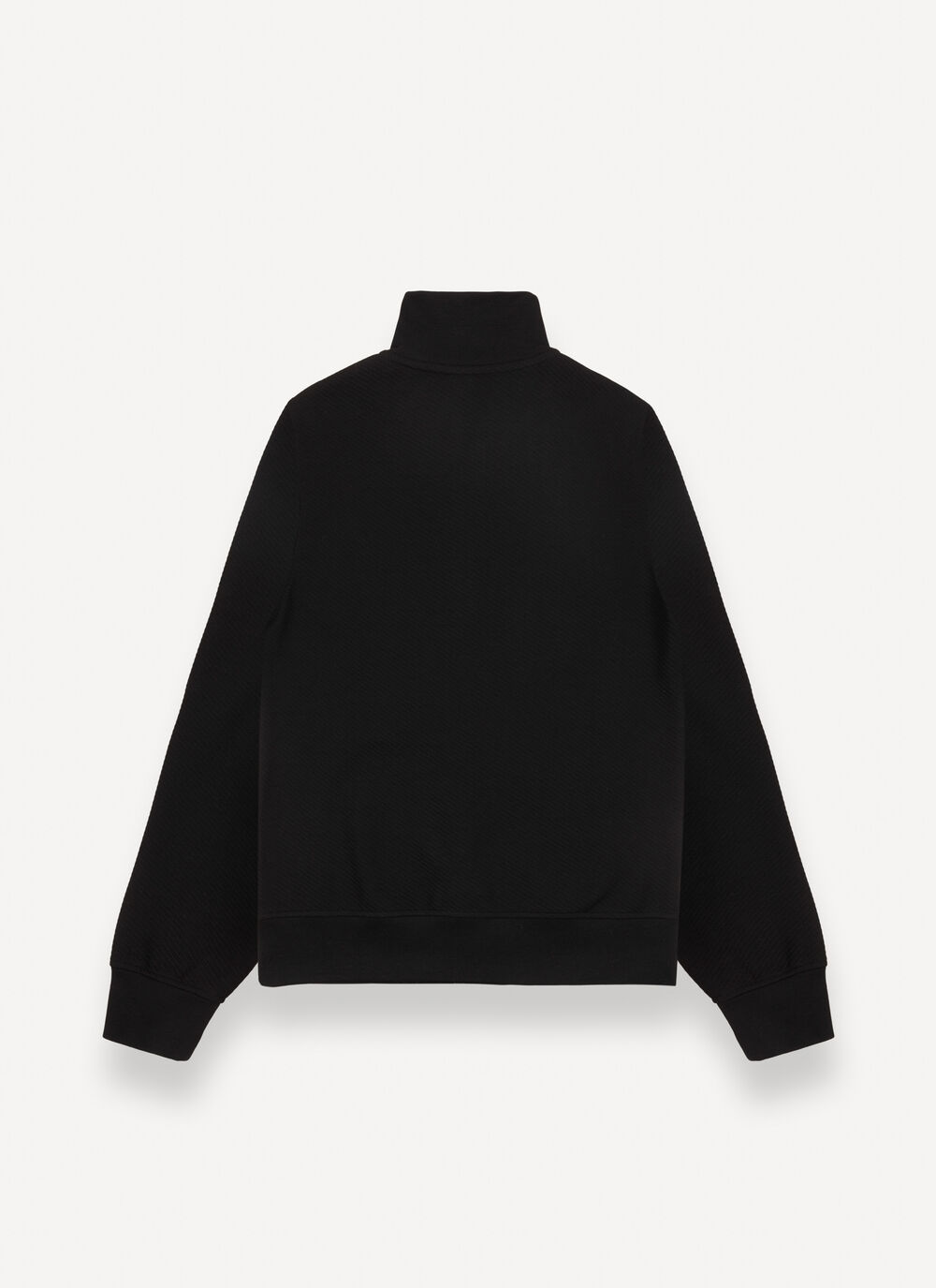 Full-zip jacquard sweatshirt  image number 5