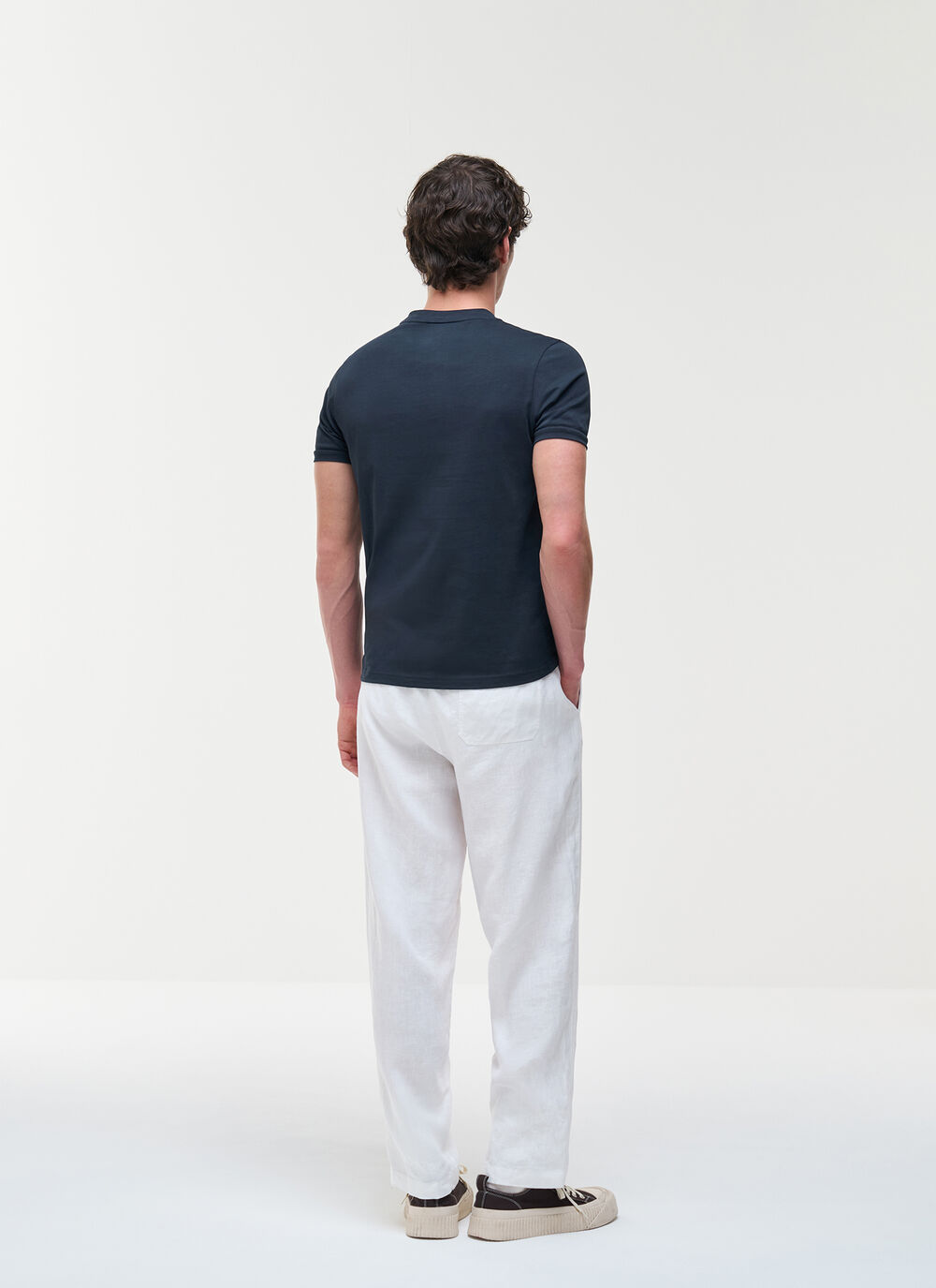 T-shirt slim in cotone supima&reg; image number 1