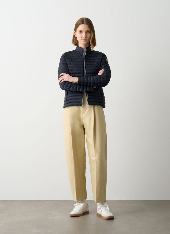 Padded collar down jacket image number 1