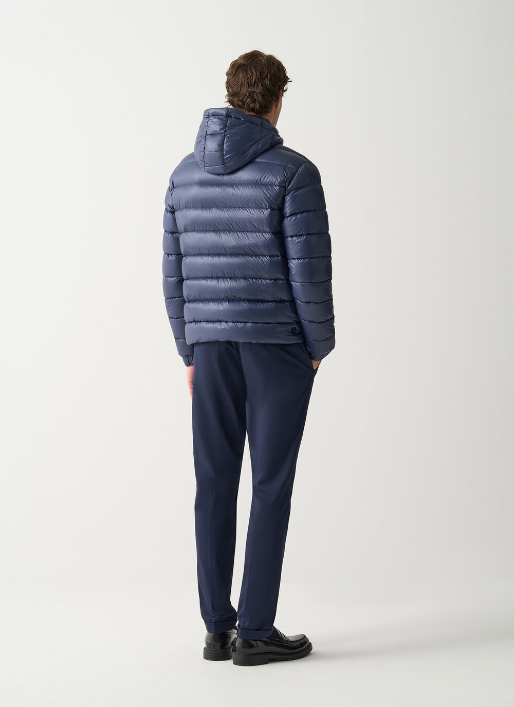 Shiny down jacket with detachable hood image number 3